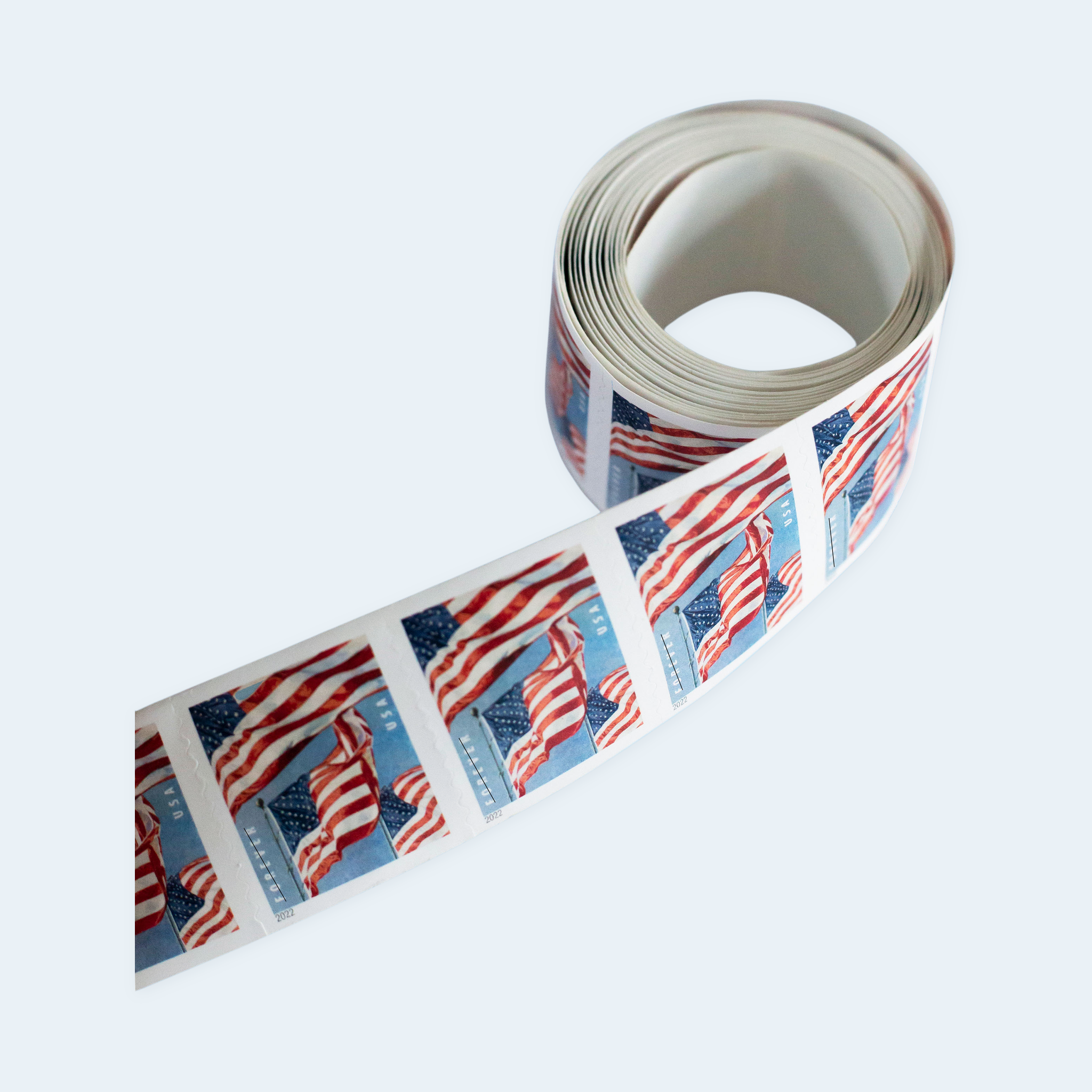 2022 U.S. Flags Forever Stamps: Self-Adhesive Roll for First-Class Mail