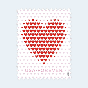 2020 Made of Hearts Forever Stamps: Self-Adhesive Sheets for First-Class Mail - Image 2