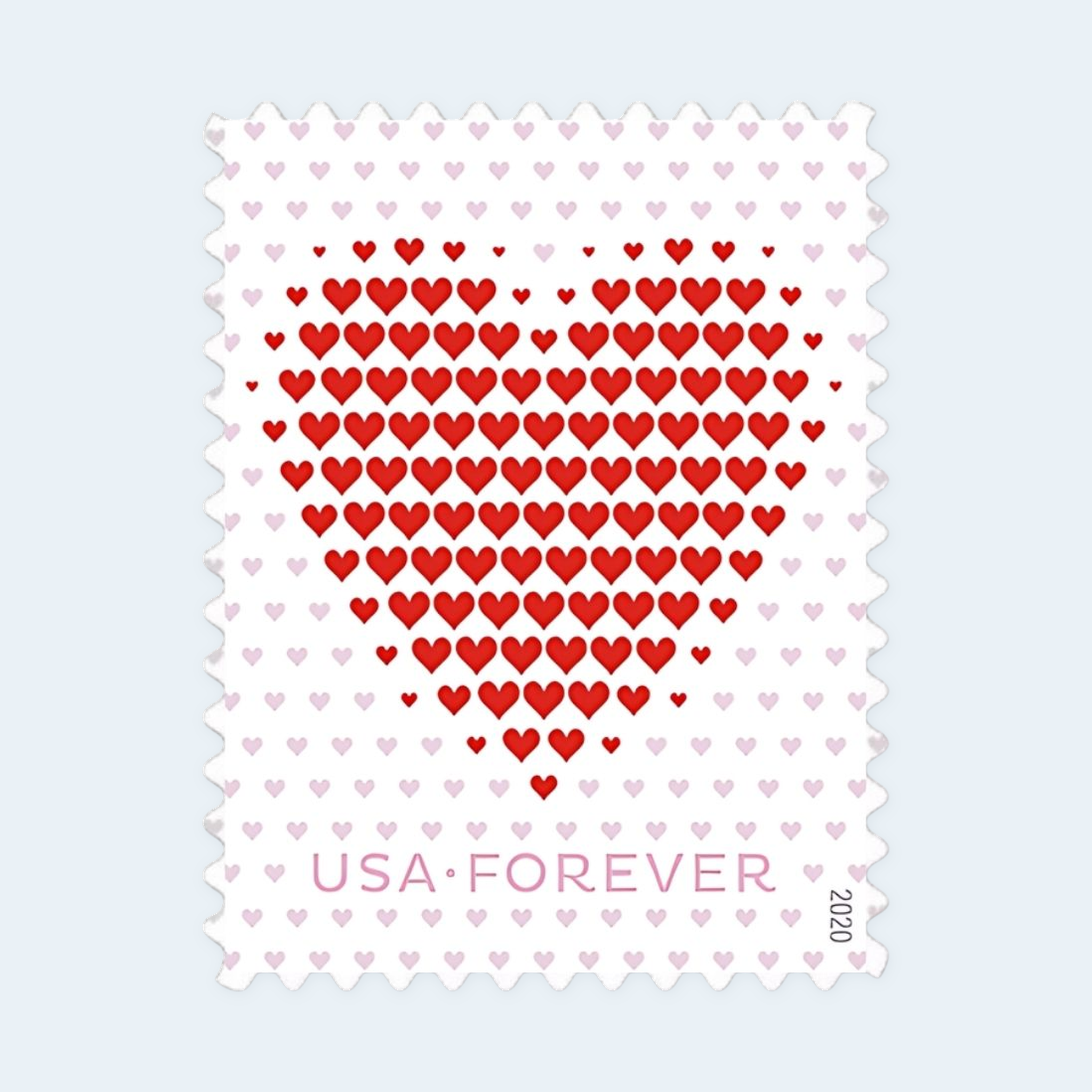 2020 Made of Hearts Forever Stamps: Self-Adhesive Sheets for First-Class Mail - Image 2