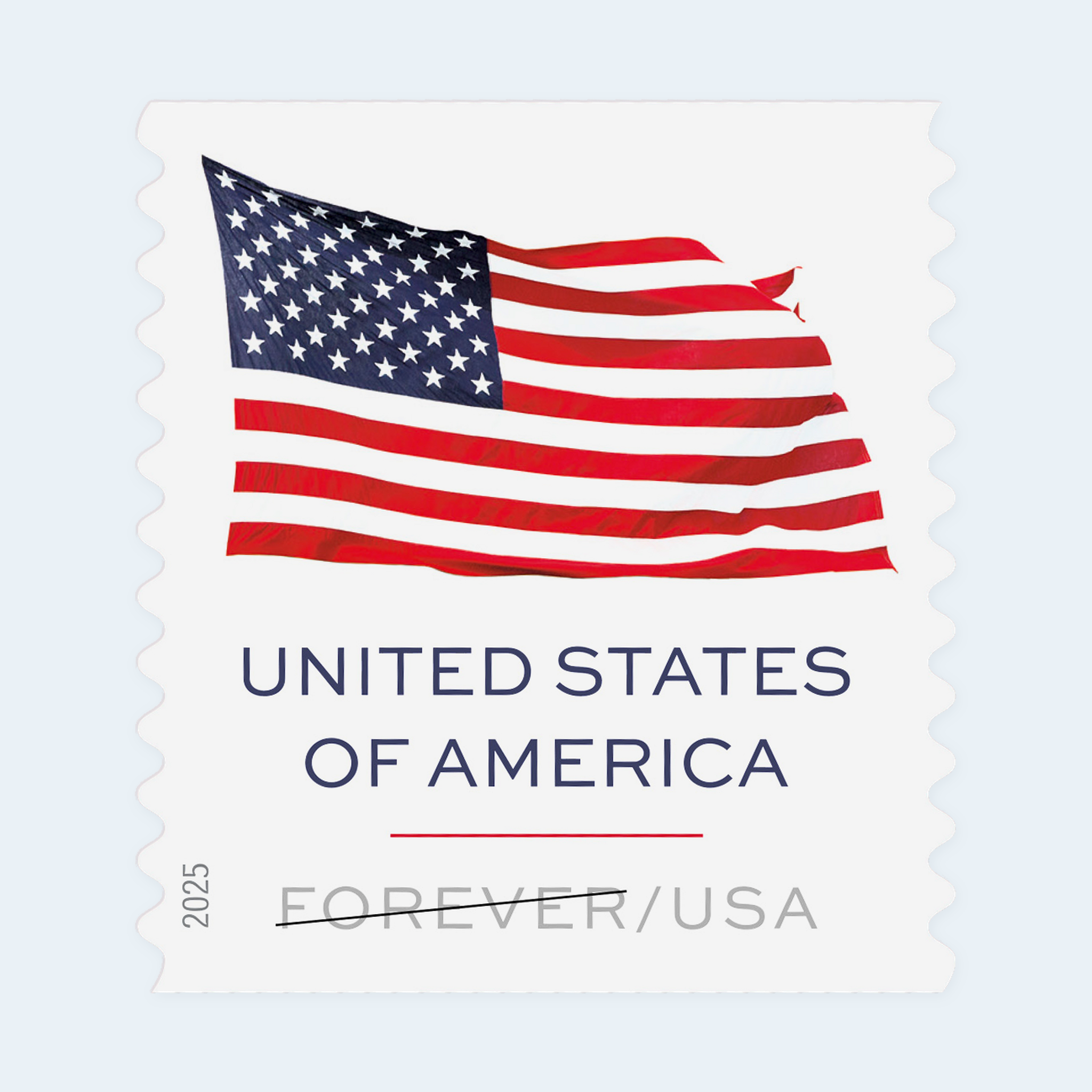 2025 U.S. Flag Forever Stamps: Self-Adhesive Roll for First-Class Mail - Image 2