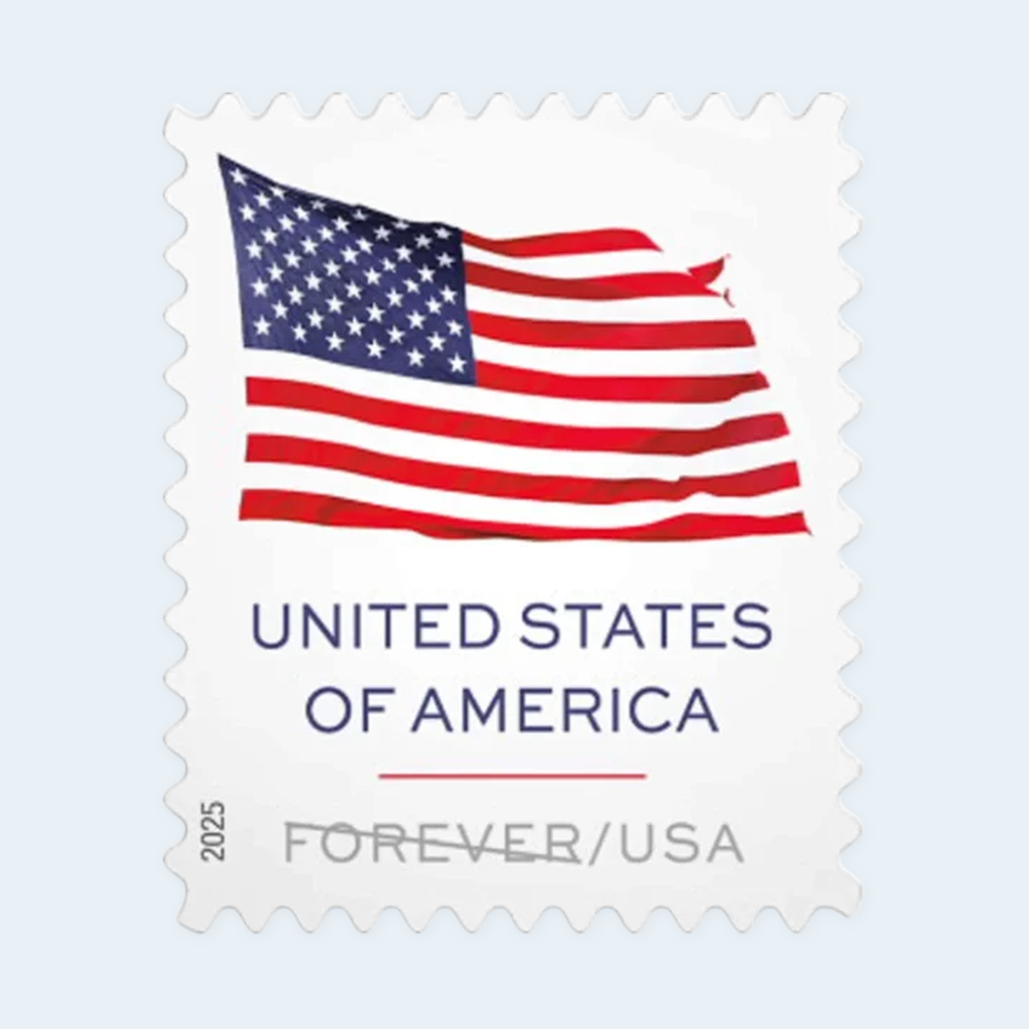 2025 U.S. Flag Forever Stamps: Self-Adhesive Booklet for First-Class Mail - Image 2