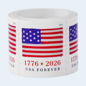 2026 U.S. Flag Forever Stamps: Self-Adhesive Roll for First-Class Mail