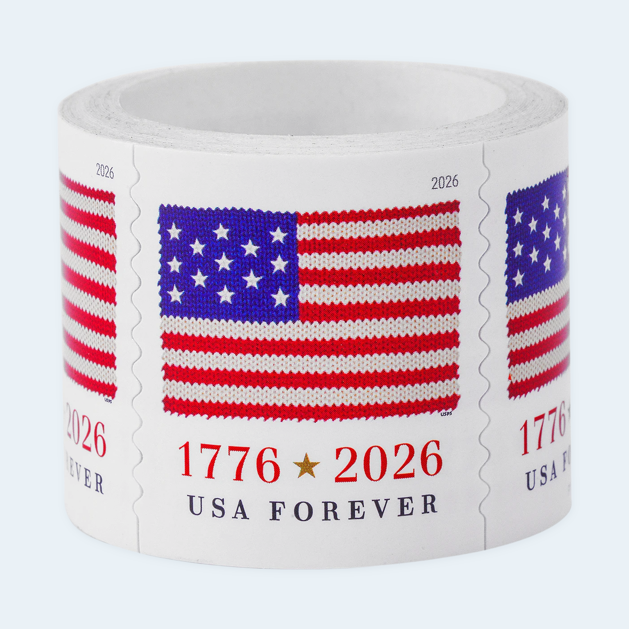 2026 U.S. Flag Forever Stamps: Self-Adhesive Roll for First-Class Mail