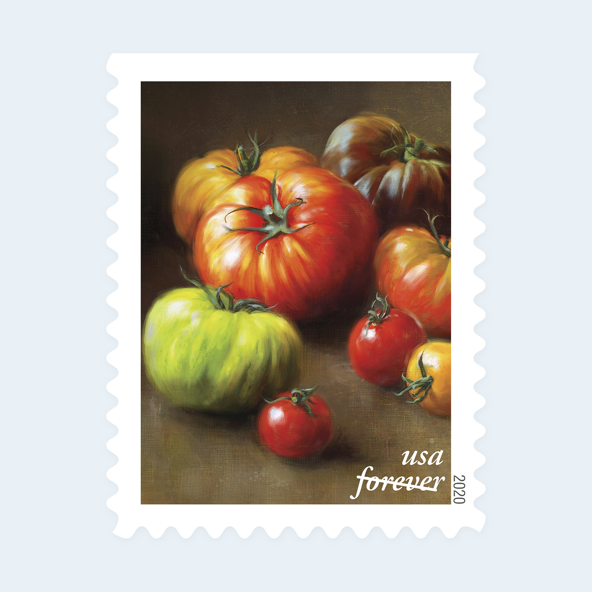 2020 Fruits and Vegetables Forever Stamps: Self-Adhesive Booklet for First-Class Mail - Image 2