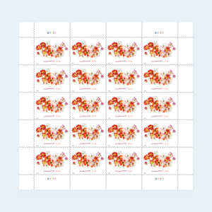 2022 Tulips Forever Stamps: Self-Adhesive Sheets for First-Class Mail