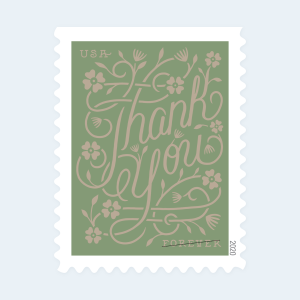 2020 Thank You Forever Stamps: Self-Adhesive Sheet for First-Class Mail - Image 2