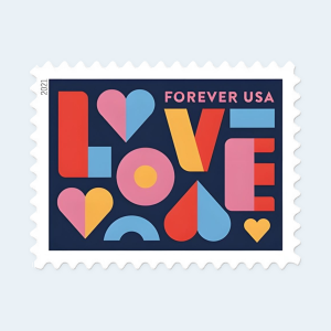 2021 Love Forever Stamps: Self-Adhesive Sheets for First-Class Mail - Image 2
