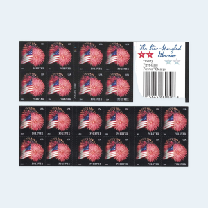 2014 The Star-Spangled Banner Forever Stamps: Self-Adhesive Booklet for First-Class Mail