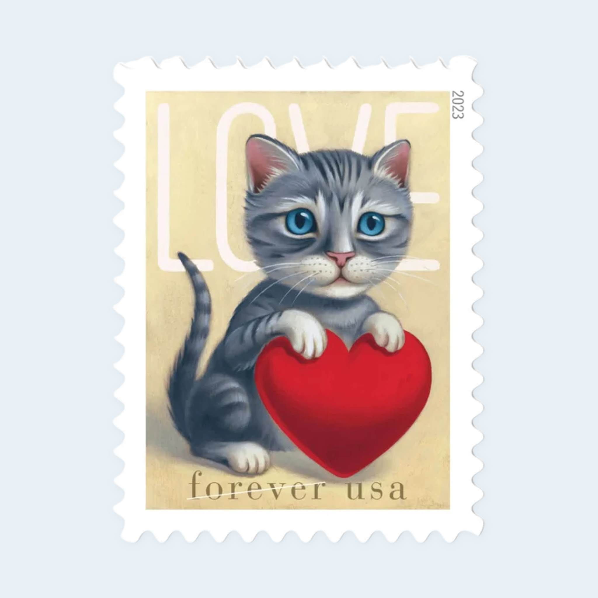 2023 Love Forever Stamps: Self-Adhesive Sheets for First-Class Mail - Image 4