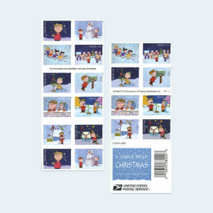 2015 A Charlie Brown Christmas Forever Stamps: Self-Adhesive Booklet for First-Class Mail