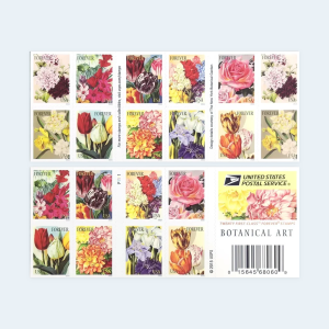 2016 Botanical Art Forever Stamps: Self-Adhesive Booklets for First-Class Mail