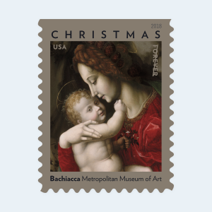 2018 Madonna and Child by Bachiacca Forever Stamps: Self-Adhesive Booklet for First-Class Mail - Image 3