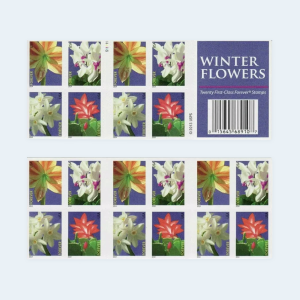 2014 Winter Flowers Forever Stamps: Self-Adhesive Booklets for First-Class Mail