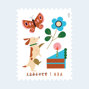 2023 Thinking of You Forever Stamps: Self-Adhesive Sheet for First-Class Mail - Image 3