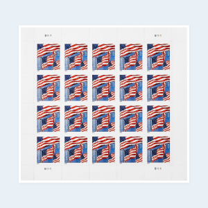 2022 U.S. Flags Forever Stamps: Self-Adhesive Sheet for First-Class Mail