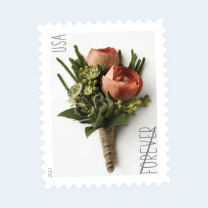 2017 Celebration Boutonniere Forever Stamps: Self-Adhesive Sheets for First-Class Mail - Image 3