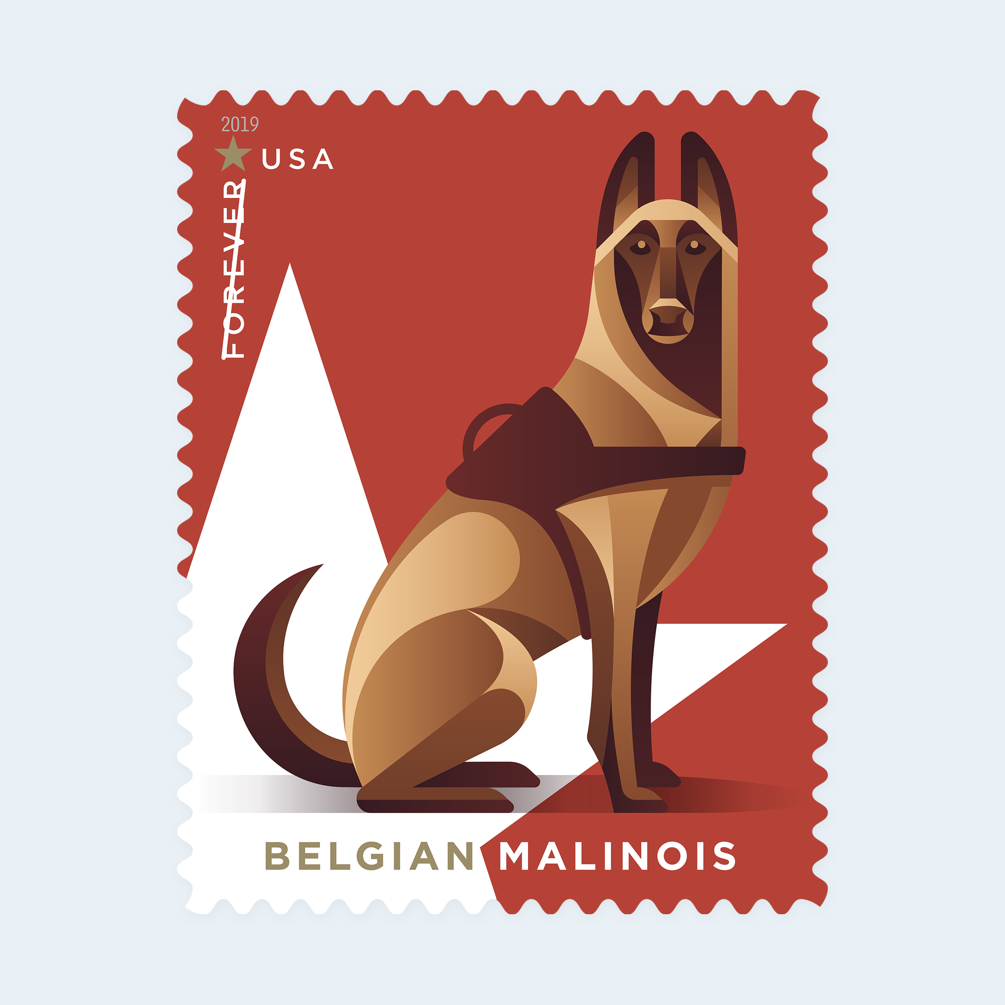 2019 Military Working Dogs Forever Stamps: Self-Adhesive Booklet for First-Class Mail - Image 3