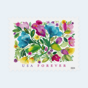 2024 Celebration Blooms Forever Stamps: Self-Adhesive Sheets for First-Class Mail - Image 2