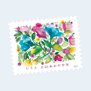 2024 Celebration Blooms Forever Stamps: Self-Adhesive Sheets for First-Class Mail - Image 3