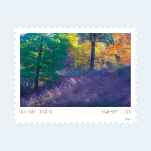 2024 Autumn Colors Forever Stamps: Self-Adhesive Sheet for First-Class Mail - Image 2